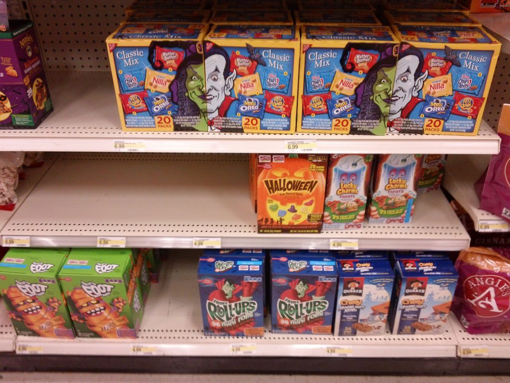 Target Halloween Candy, fruit roll ups