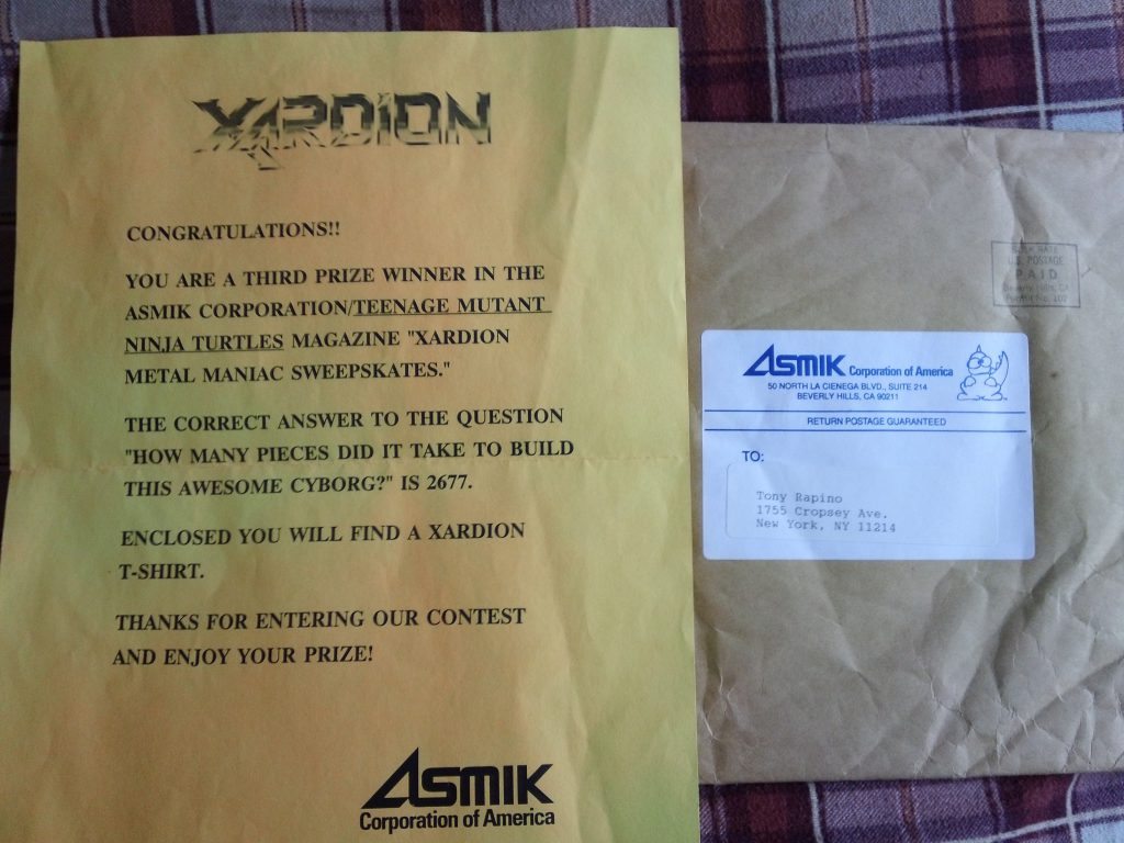 xardion contest winner letter