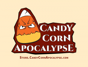 Candy Corn Apocalypse Halloween Club Horror Sticker