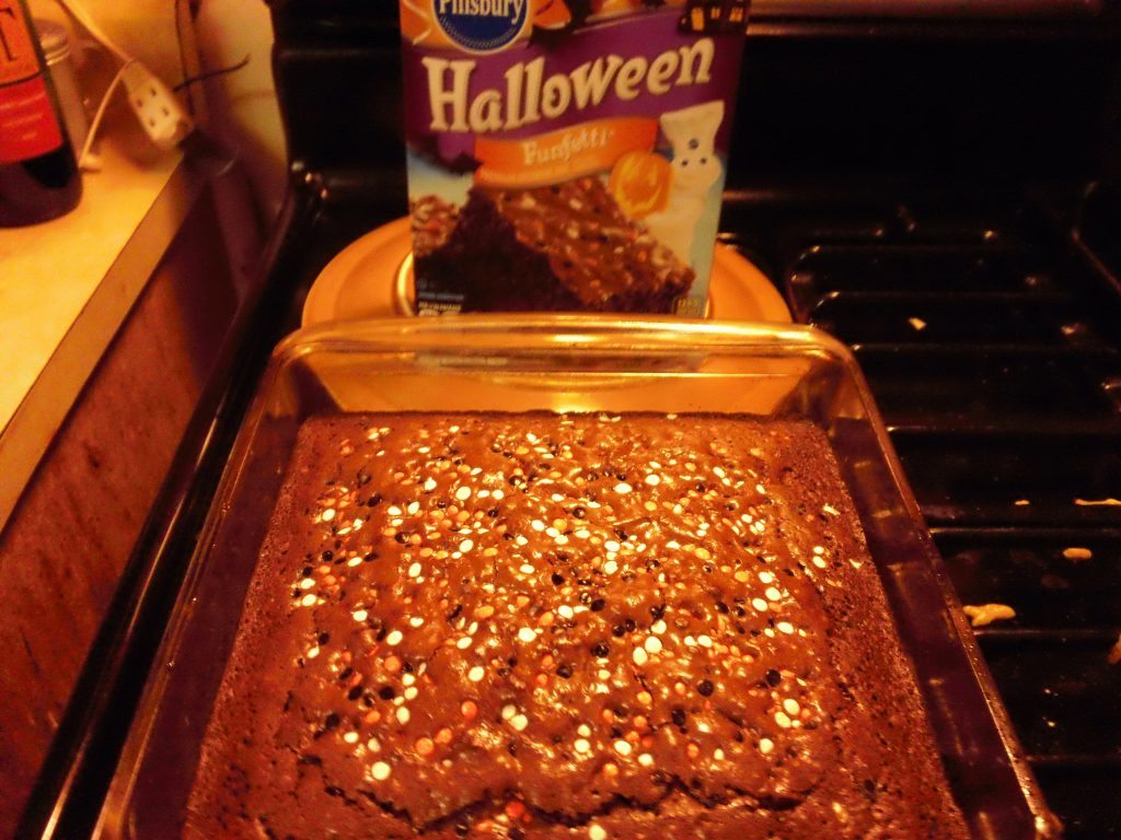 Pillsbury Halloween Funfetti brownies