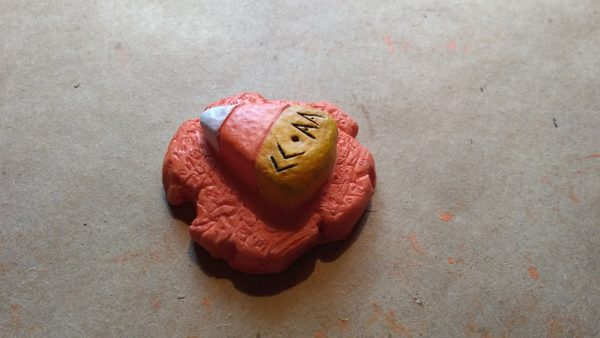 Candy Corn Apocalypse Army Magnet -- Halloween Blow Mold Style -- color / orange - Image 2