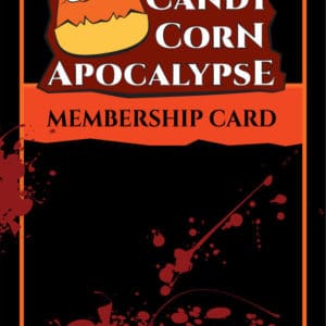 Halloween Club Membership Card & Sticker: Candy Corn Apocalypse Army