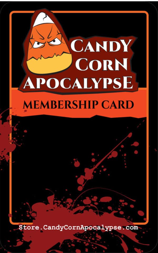 Halloween Club Membership Card & Sticker: Candy Corn Apocalypse Army