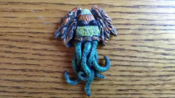 Candy Corn Cthulhu Magnet or Pin - Image 6