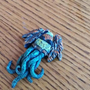 Candy Corn Cthulhu Magnet or Pin