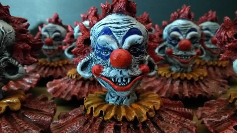 Killer clown sculpture